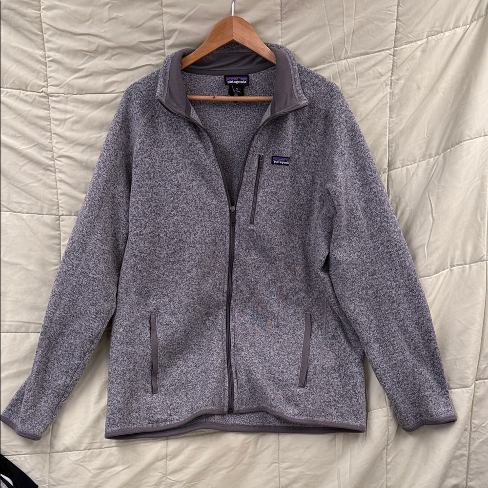Patagonia Heather Gray Fleece Jacket